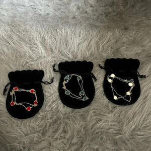 Stunning Gold Clover Necklace - Multiple Colors Available